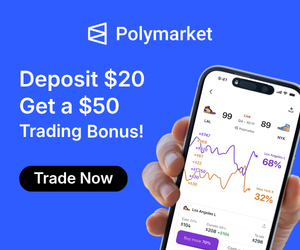 Polymarket — Deposit $20, get a $50 trading bonus with code WINPREDITCS.