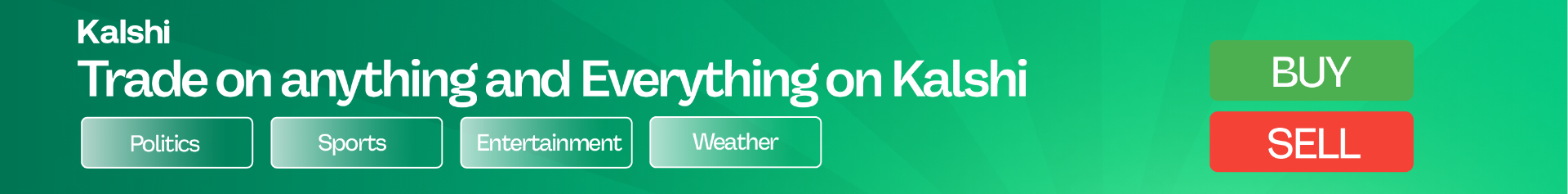 Kalshi — trade on anything. Trade $25 and get $25 with code WINPREDICTS.